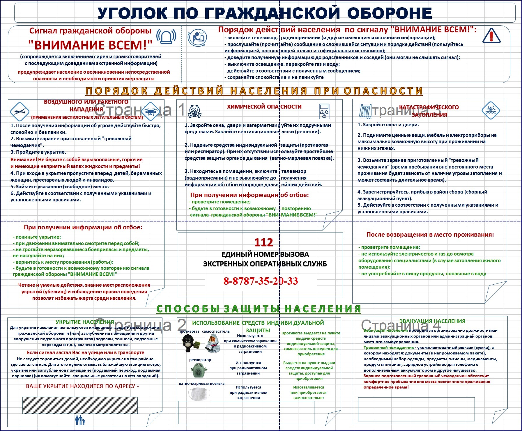 Порядок действий по сигналу «ВНИМАНИЕ ВСЕМ».